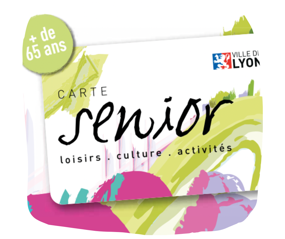 Carte senior - La carte proposée par la ville de Lyon pour les seniors de plus de 65ans