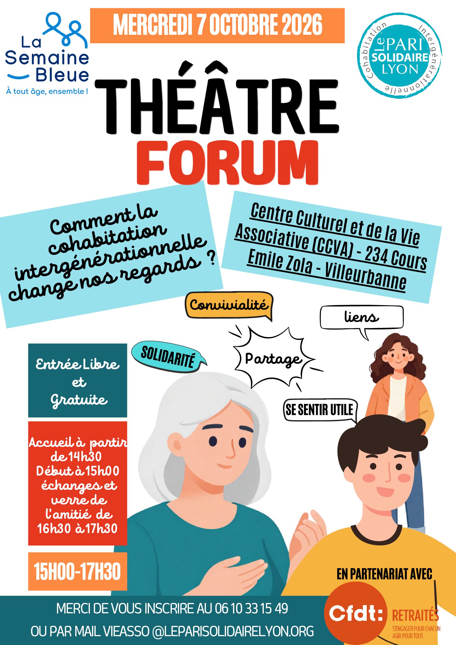 Affiche Théâtre Forum semaine bleue 2026-1